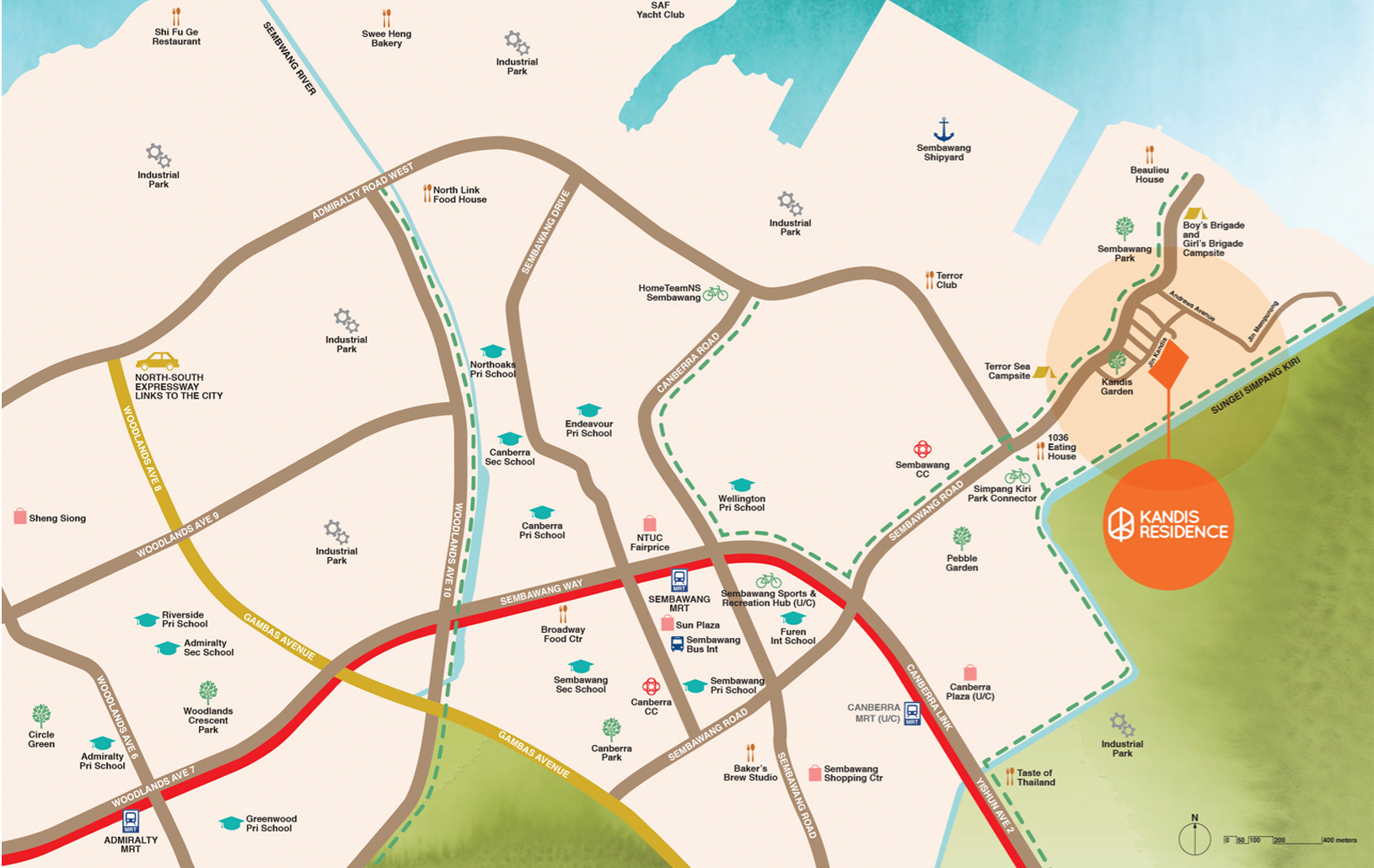 Kandis Residence Location Map